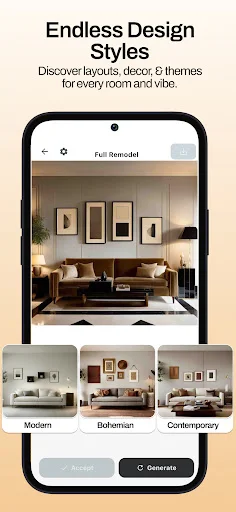 Remodel AI – Pinakamahusay na AI Interior at Exterior Design App - Screenshot 5