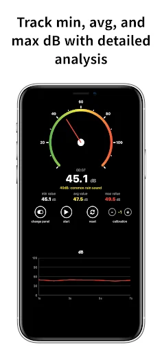 I-download ang Sound Decibel Meter dB Live – Sukatin ang Ingay - Screenshot 8