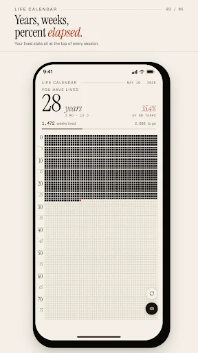 I-download ang Life Calendar – Subaybayan ang Iyong Buhay Linggo-linggo - Screenshot 4