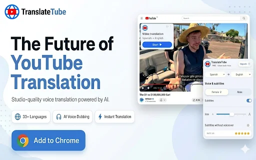TranslateTube: AI Video Translator – I-dub ang YouTube Videos - Screenshot 2