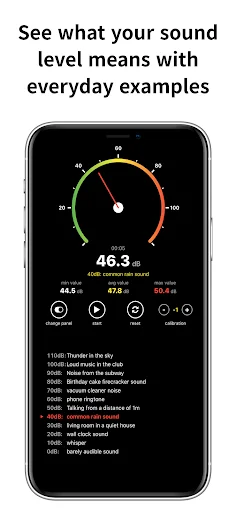 I-download ang Sound Decibel Meter dB Live – Sukatin ang Ingay - Screenshot 9