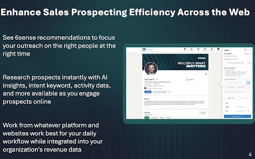 6sense Chrome Extension: Palakasin ang Sales at Leads - Screenshot 4